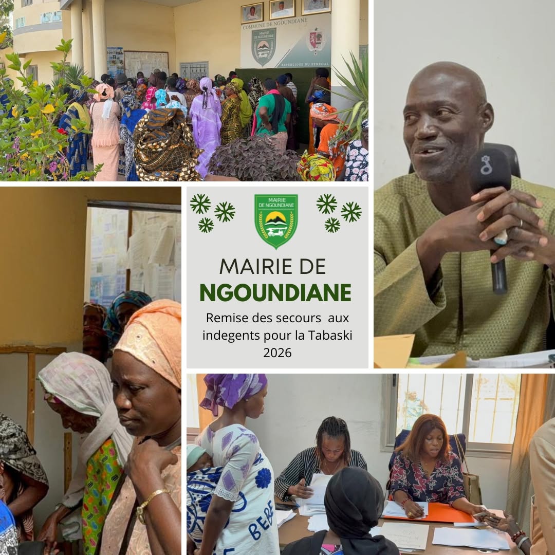 Remise de secours pour la Tabaski 2026 destinée aux personnes indigentes et aux familles les plus vulnérables de la commune.