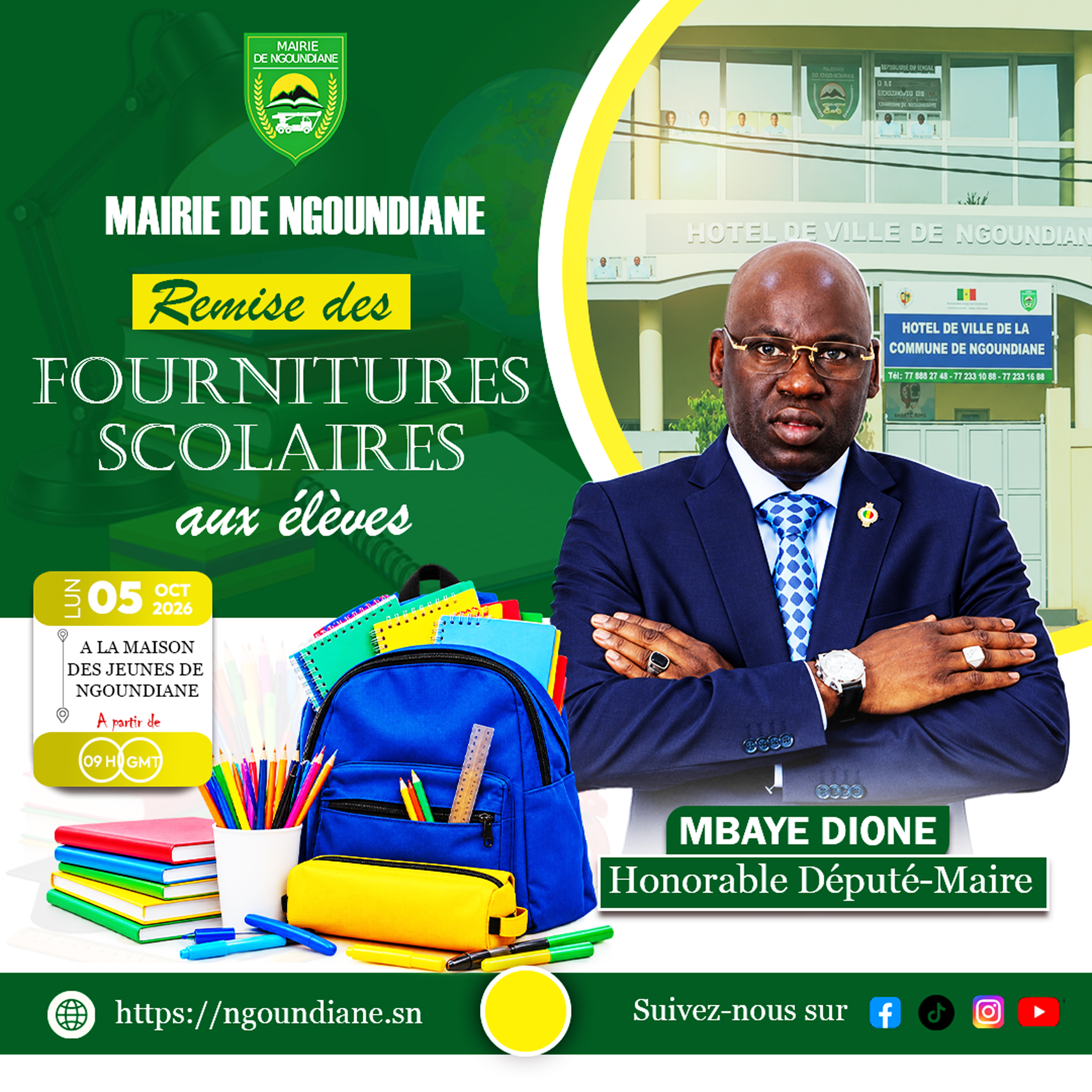 📚 REMISE DE FOURNITURES SCOLAIRES
